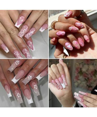 6 Sheets 5D Pink Butterfly Nail Stickers for Nail Art Heart Nail Decals Nail Stickers Self-Adhesive Pegatinas U as Flowers Heart Stickers Design Decoration Accessories for Daily Glitter - Buy Online on GoSupps.com