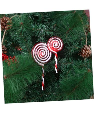 Zerodeko 8 Pcs Christmas Lollipops Christmas Tree Hanging Decor Xmas Party Lollipop Decor Christmas Hanging Candy Cane Xmas Hanging Candy Ornaments Xmas Pendant Red Crutch Plastic Modeling Red Whitex2pcs 12X5.5CMx2pcs - Buy Online on GoSupps.com
