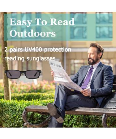 LUR Reading Glasses 10 Pack for Men & Women | Spring Hinges Readers & Sunglasses +2.50 | Stylish Multi-Color Mix - R055 - Buy Online on GoSupps.com