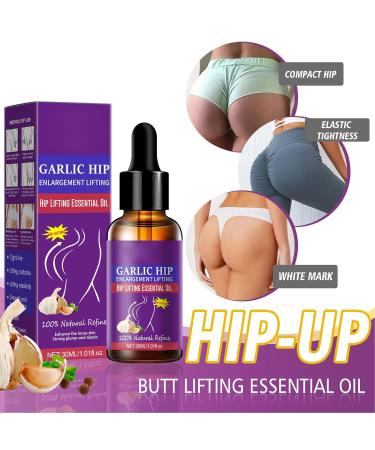 2PCs Garlic Butt Lifting Oil | Metabolism Booster Skin Tightening & Hip Lifting Essential Oil for Effective Massage - Buy Online on GoSupps.com