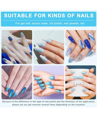 15ML Nail Polish Remover Fast Gel Nail Polish Remover with Nail Polish Peeler Scraper & Nail Polish Scraper Cuticle Pusher Quickly & Easily Gel Polish Remover within 3-5 Minutes No Damage To Nails translate - Buy Online on GoSupps.com