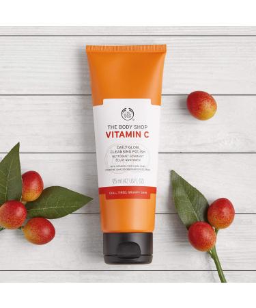 The Body Shop Vitamin C Daily Glow Cleansing Polish 4.2oz - Radiant Skin Booster - Buy Online on GoSupps.com