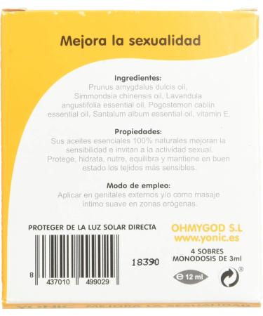 Yonic Women s Oil - 4 Envelopes | Organic Natural & Effective - Shop Now for International Shipping - Buy Online on GoSupps.com