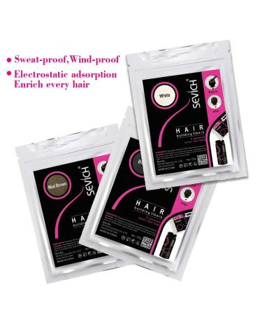 Sevich Hair Fibers - Natural Keratin Building Fibers for Thin Hair (100g Black) - Refill for Fuller Hair - Buy Online on GoSupps.com