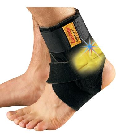 Lastrap Ankle Support with Ice/Warm Pad. Designed specifically for mild to moderate Achilles tendon issues. Also ideal for weak ankles and sprained ankles. One size fits most.