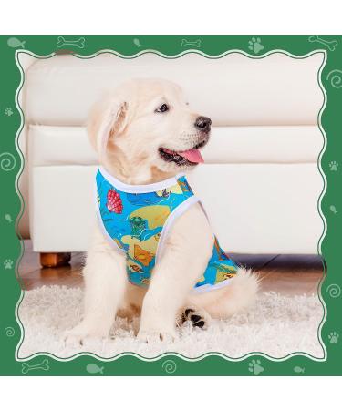 10 Piece Cute Puppy Shirts for Small Dogs and Cats - Breathable Cartoon Print Dog Clothes Sweatshirt (Medium) - Buy Online on GoSupps.com