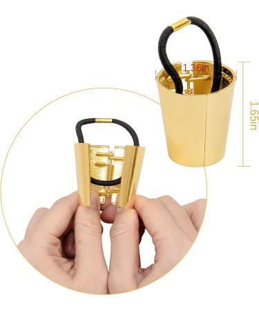 AUEAR Brushed Metal Expandable Hair Cuff Ponytail Holder - Set of 3 Thick Hair Rings (Style 3) - Buy Online on GoSupps.com