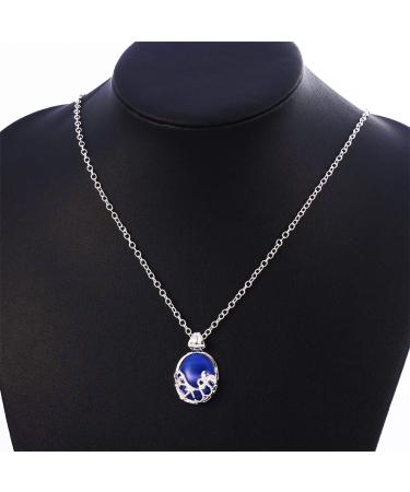 Vampire Diaries Jewelry Set: Daywalking Katherine Sapphire Locket, Elena Gilbert Necklace, Bonnie Necklace, Salvatore Family Crest Ring, Diamond Stud Earrings - 8 pcs - Buy Online on GoSupps.com
