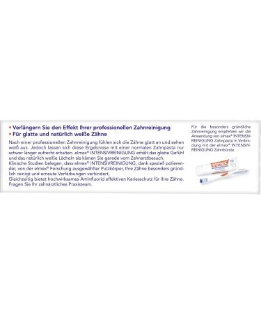 elmex INTENSIVE CLEANING Toothpaste 6 Pack (6 x 50 ml) - Effective Dental Care for Whiter Teeth | International Shipping Available - Buy Online on GoSupps.com
