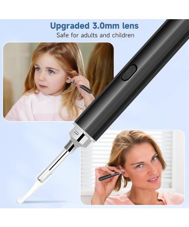 Prime Ear Wax Removal Tool with 10pcs Ear Set and 1080P Camera for Adults & Kids - Black - Buy Online on GoSupps.com