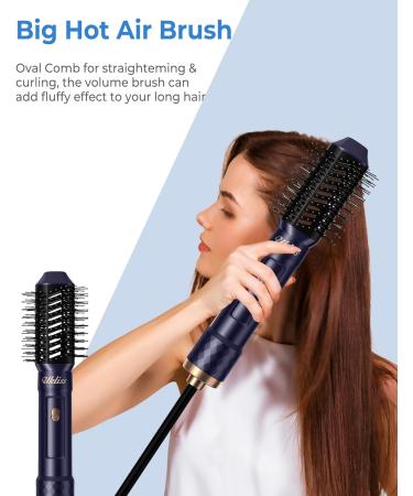 UKLISS 6-in-1 Warm Air Brush Set - Airstyler & Automatic Curling Rod for Volume & Smooth Hair - Buy Online on GoSupps.com