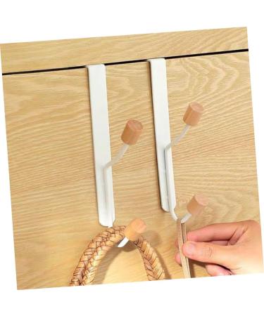 Alipis 2pcs No Punching Door Hook Clothes Rack Towel Holder Towel Rack Over Door Coat Hook Hanger Bags - Buy Online on GoSupps.com
