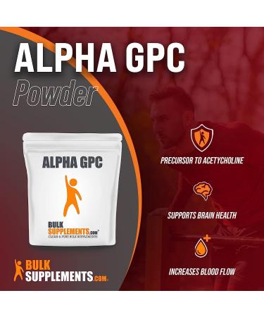 BulkSupplements Alpha GPC Powder - Memory & Brain Supplement - Choline Powder 100g - Buy Online on GoSupps.com