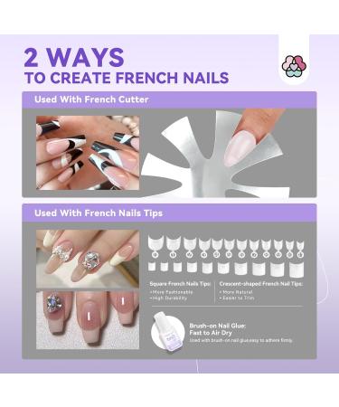 SAVILAND French Acrylic Nail Kit - Easy DIY Beginner Set with Acrylic Powder Liquid Nail Tips & Tools for Perfect French Manicure - Buy Online on GoSupps.com