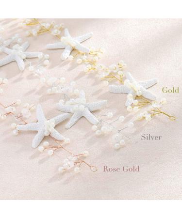 Unicra Wedding Starfish Headpiece | Bridal Hair Vine Accessories for Brides & Bridesmaids | Silver (23.6 inches) - Buy Online on GoSupps.com