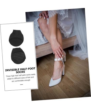 FRCOLOR 4 Pairs Forefoot Pad Toe Socks for Heels Womens Toe Cover Half Toe Socks Invisible Half Socks Breathable Half Socks Comfortable Liner Socks High Heel Non-slip Cotton Women's - Buy Online on GoSupps.com