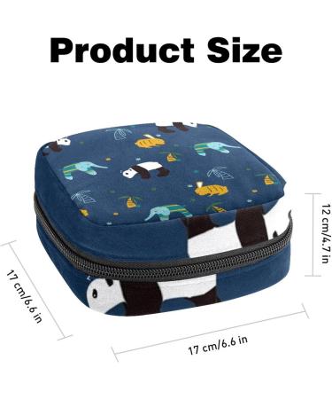 Forest Animals Menstrual Cup Pouch - Large Storage Bag for Sanitary Napkins & Pads - Multicoloured Organizer for Girls & Women - Buy Online on GoSupps.com