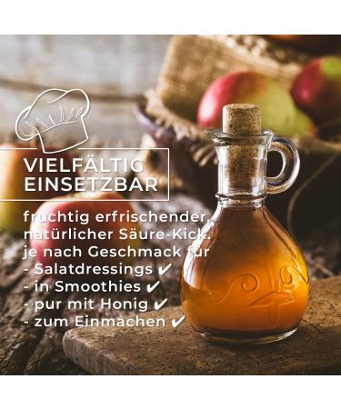 GreatVita Organic Apple Cider Vinegar - 4 x 500ml Naturally Cloudy & Unfiltered with Mother | High-Quality Health Booster - Worldwide Shipping - Buy Online on GoSupps.com