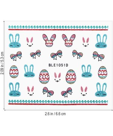 Exceart 5 Pcs Nail Stickers 3D Nail Stickers Decals Nail Art sticker Easter Decorative Nail Stickers Cartoon Nail Stickers for Girl Lady - Buy Online on GoSupps.com