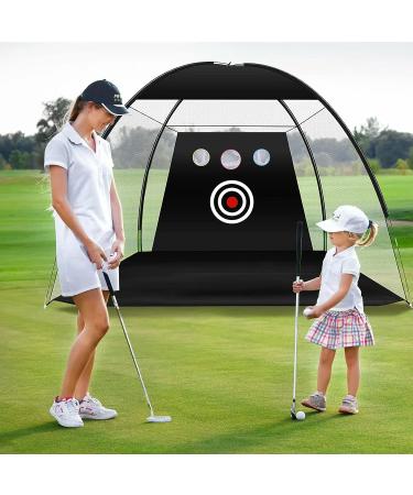 10x7ft Heavy Duty Golf Practice Net with Target and Carry Bag - Ideal for Backyard & Indoor Training - Men Kids Golf Swing Training Aid - Buy Online on GoSupps.com