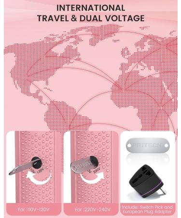 Dual Voltage Travel Hair Dryer - Lightweight Compact 1000W Blow Dryer with European Plug - Perfect for Women & Kids International Travel - Buy Online on GoSupps.com