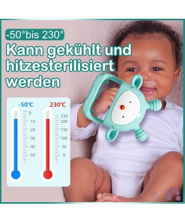 Bite Ring Baby Toy - BPA-Free Dental Aid for 0-12 Months | Glove Teething Ring & Nursing Accessories - Buy Online on GoSupps.com
