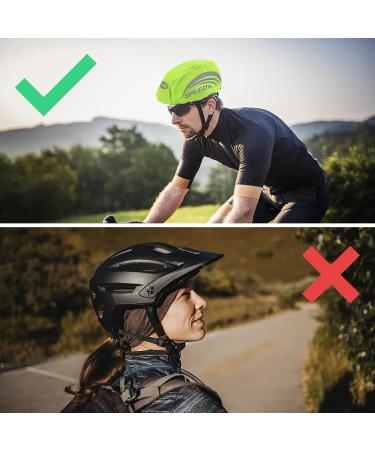 KKVOGMLE Reflective Waterproof Helmet Cover - 2-Piece Rain Protection for Bicycle Helmets | Durable and Reflective Riding Helmet Coating - Buy Online on GoSupps.com