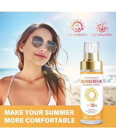 Scalp Sunscreen Spray - Hair Protection Mist for Outdoor Use | 1 Ounce - Protect Your Hair from Sun Damage - Buy Online on GoSupps.com