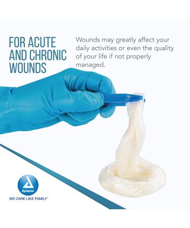 Buy Dynarex DynaGinate Calcium Alginate Wound Dressing - Sterile Non-Stick Gel Pads for Heavy Exudation - 2g x 30cm - 12 Boxes of 5 - Fast International Shipping - Buy Online on GoSupps.com