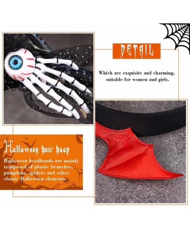 Vakkery Light Up Halloween Headbands LED Antler Branches Hair Band Flashing Halloween Costume Party Hair Accessories for Women - Buy Online on GoSupps.com