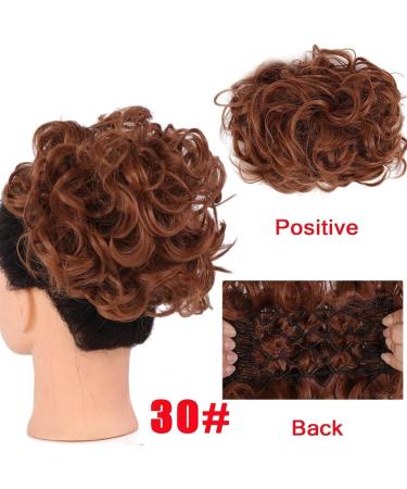 Messy Bun Hair Piece for Women Messy Bun Hair Piece Wave Curly Hair Buns Extension with Combs Synthetic Thick Chignon Hairpiece Clip in Ponytail Scrunchies Hair Pieces for Women Fake Hair Accessorie 16p613 - Buy Online on GoSupps.com