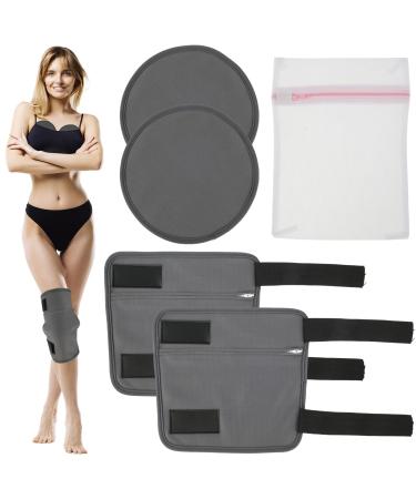 5 Pack Oil Wrap Pack for Knee Oil Liver Wrap Pack Kit Oil Wrap Organic Cotton Flannel Reusable Oil Compress Wrap Pad for Liver Detox Inflammation