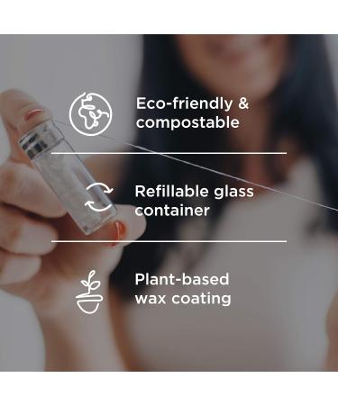Bamboo Toothbrush 4-Pack & Compostable Dental Floss Set | Eco-Friendly Oral Care Kit with Refillable Glass Holder | Biodegradable & BPA-Free | Natural Gifts for Men & Women - Buy Online on GoSupps.com