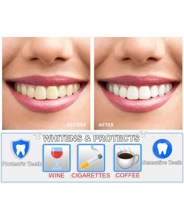 Natural Organic Charcoal Teeth Whitening Powder with Bamboo Toothpaste & 2 Toothbrushes - Freshens Breath, Removes Stains - Buy Online on GoSupps.com
