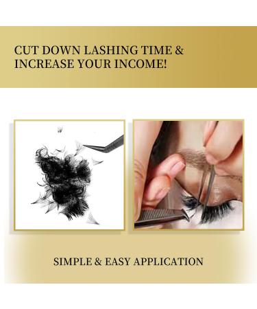 Loose Fans Lash Extensions - 500 Fans 10D Volume - 8-15mm Mixed Length Thin Base - Premium Quality Eyelash Extensions for International Shipping - Buy Online on GoSupps.com