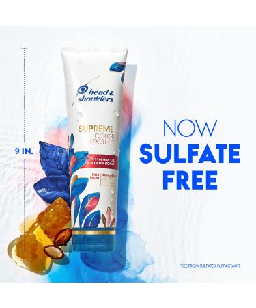 Head & Shoulders Supreme Color Protect Dandruff Shampoo & Conditioner with Argan Oil and Manuka Honey - 11.8oz & 9.4oz - Buy Online on GoSupps.com