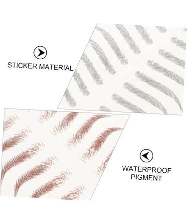 FRCOLOR Eyebrow Sticker Decor 8 Sheets Imitation Eco Eyebrow Sticker Waterproof Makeup Eyebrow Sticker 6d Cosmetic Applique - Buy Online on GoSupps.com