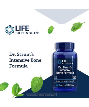 Life Extension Dr. Strum's Intensive Bone Formula - 300 Capsules for Optimal Bone Health - Buy Online on GoSupps.com