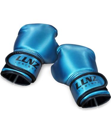 Luniquz Kids Boxing Gloves 4-8 oz | Youth Punching Bag Gloves for Boys & Girls | Blue Sparring Gloves - 6 oz - Buy Online on GoSupps.com