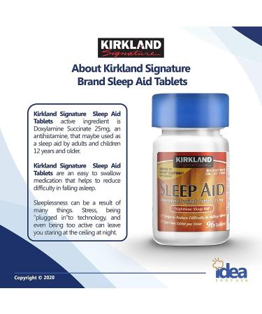 Nighttime Sleep Aid 25mg - Non-Habit Forming Doxylamine - 96 Ct (2 Pack) | Fast-Acting | Bundle with Exclusive Sleep Guide - Buy Online on GoSupps.com