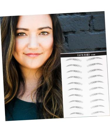 MAGICLULU 4 Sheets Pairs Eyebrow Sticker Adhesive Eyebrow Template Eyebrow Stencil Stickers Patch Hair 3d - Buy Online on GoSupps.com