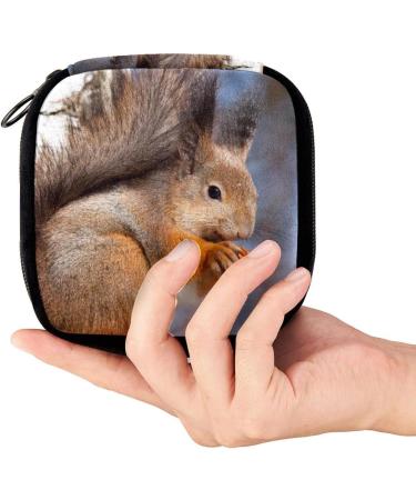 Period Bag Sanitary Napkin Storage & Makeup Pouch - Forest Animal Print | Color2982 - Buy Online on GoSupps.com