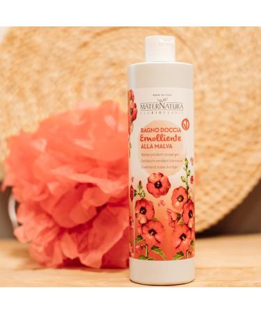  Maternatura Maternatura Emollient Shower Gel with Mallow Certified Organic Made in Italy Geranium 500 ml - Buy Online on GoSupps.com