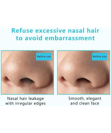 2024 Upgrade 2-in-1 Nasal Hair Cutter & Trimmer | Double Sided Nose Hair Knife with 360 Rotation & Ear Picker for Men & Women - International Shipping Available - Buy Online on GoSupps.com