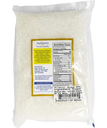 Rani Indian Sugar (Cheeni) 14oz (400g) - All Natural, Gluten Friendly, Vegan - Indian Origin Granules - Buy Online on GoSupps.com