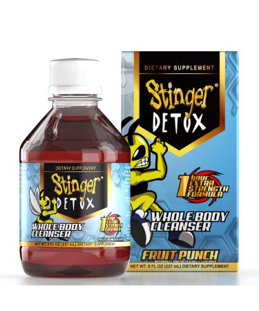 Stinger Detox Whole Body Cleanser 1 Hour Extra Strength Drink   Fruit Punch  Liquid 8 FL OZ