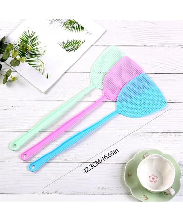 BAMFY Fly Swatter for Indoors 6 Pcs Manual Fly Swatters Plastic Fly Swat Set Heavy Duty with Long Handle Fly Swatters for Kitchen Home - Buy Online on GoSupps.com