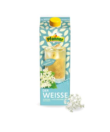 Pfanner The White Lemon Elderflower Iced Tea 2 l Tetra Pak directly brewed tea with lemon juice
