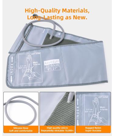 Extra Large Blood Pressure Cuff - AILE Universal 9-20.5" Comfortable Cuff for Big Arms Fits Automatic Upper Arm Monitors - Buy Online on GoSupps.com