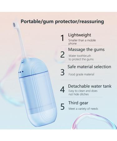 Cordless Water Flosser Portable - yayisheng 3 Modes Dental Oral Irrigator with Detachable Tank 5 Jet Tips & Water Toothbrush Magnetic Suction Charging IPX7 Waterproof - Buy Online on GoSupps.com